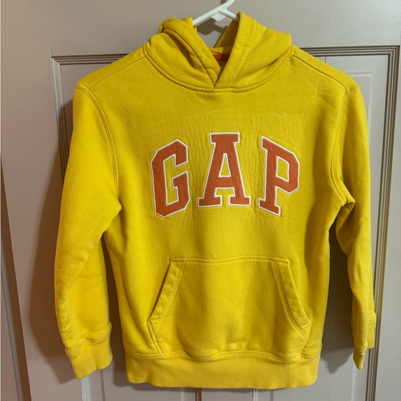 GAP Kids Yellow Pullover Hoodie Size Medium - Picture 3 of 6